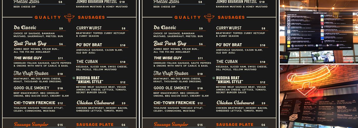 Delray Craft Menu