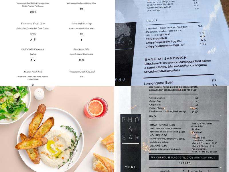 Pho & Bar Menu