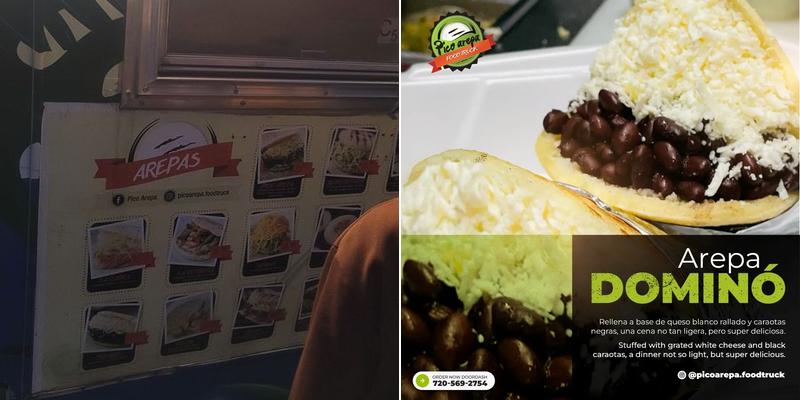Pico Arepa Food Truck Menu
