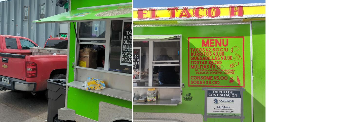 El Taco H Menu
