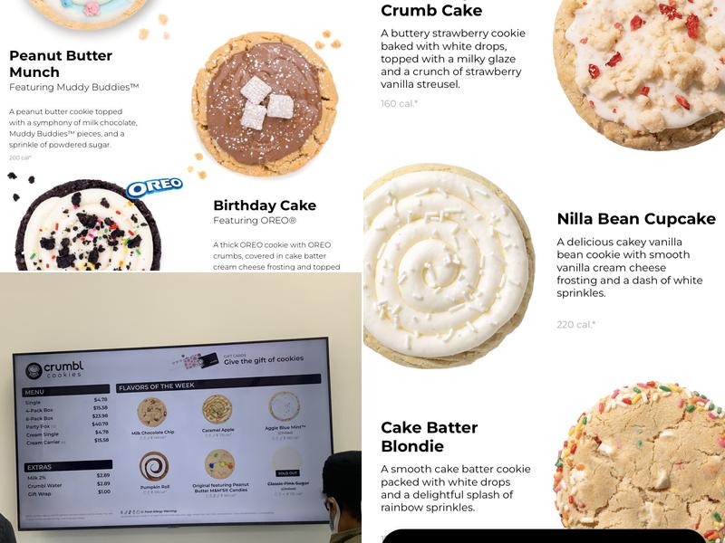 Crumbl - Milford Menu