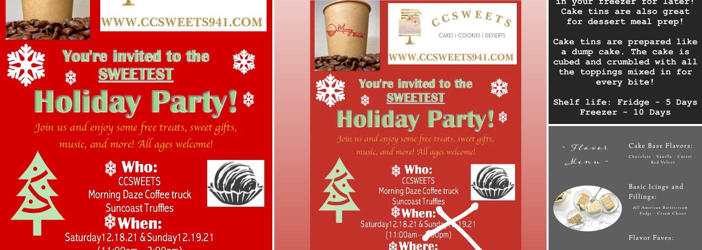 CCSWEETS, LLC Menu