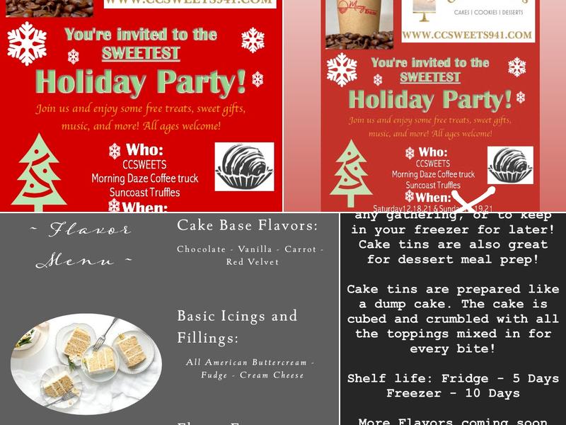 CCSWEETS, LLC Menu