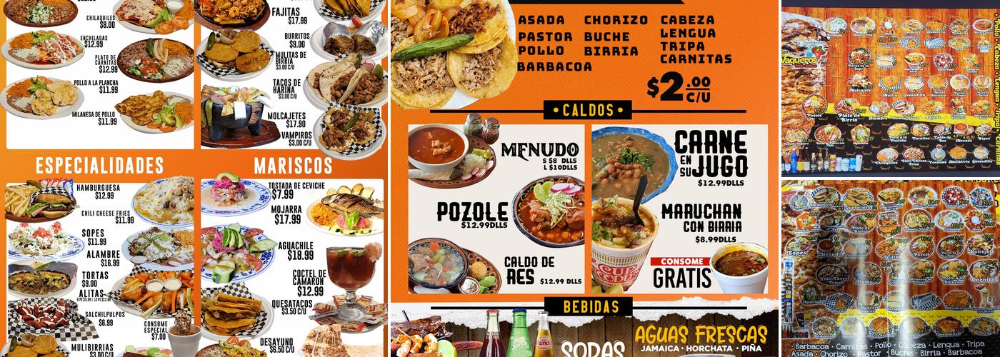 Tacos Los Vaqueros #4 Menu