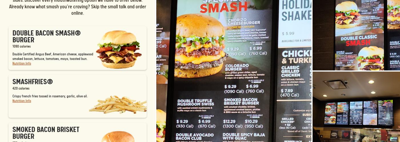 Smashburger Menu