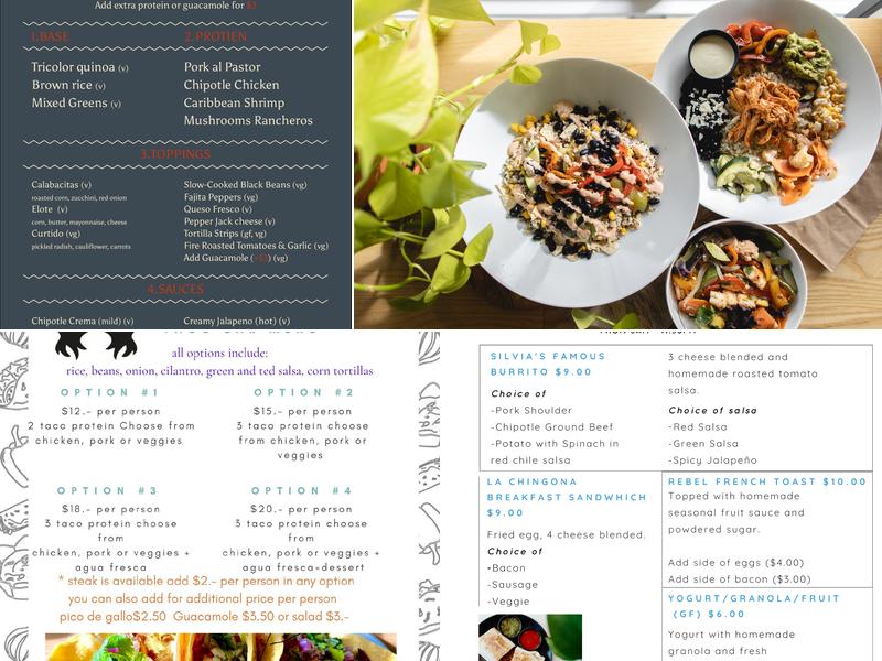 SILVIA's Kitchen Menu