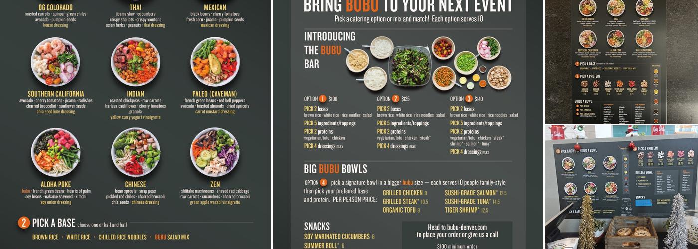 Bubu - Granite Tower Menu