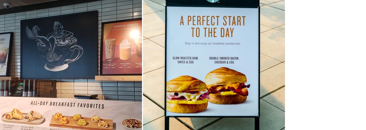 Starbucks Menu
