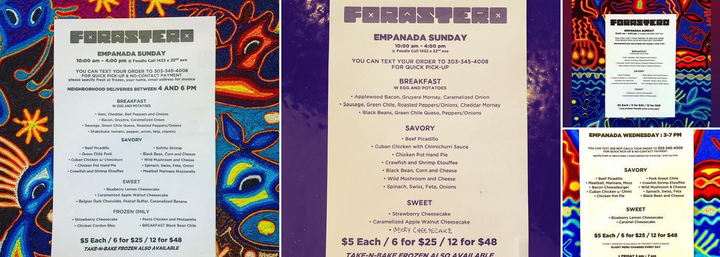 Foodie Call Catering Menu