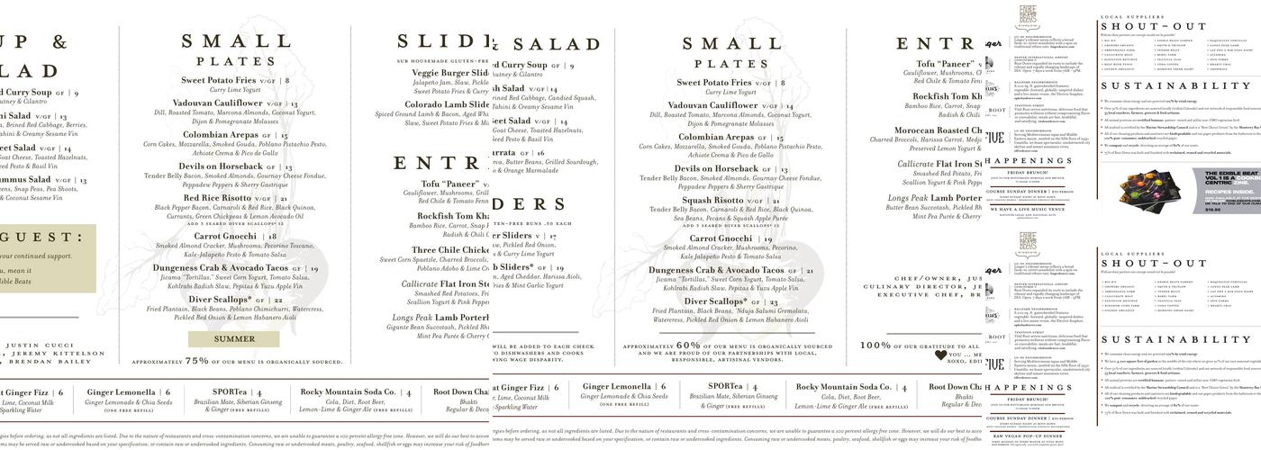 Edible Beats, Inc Menu