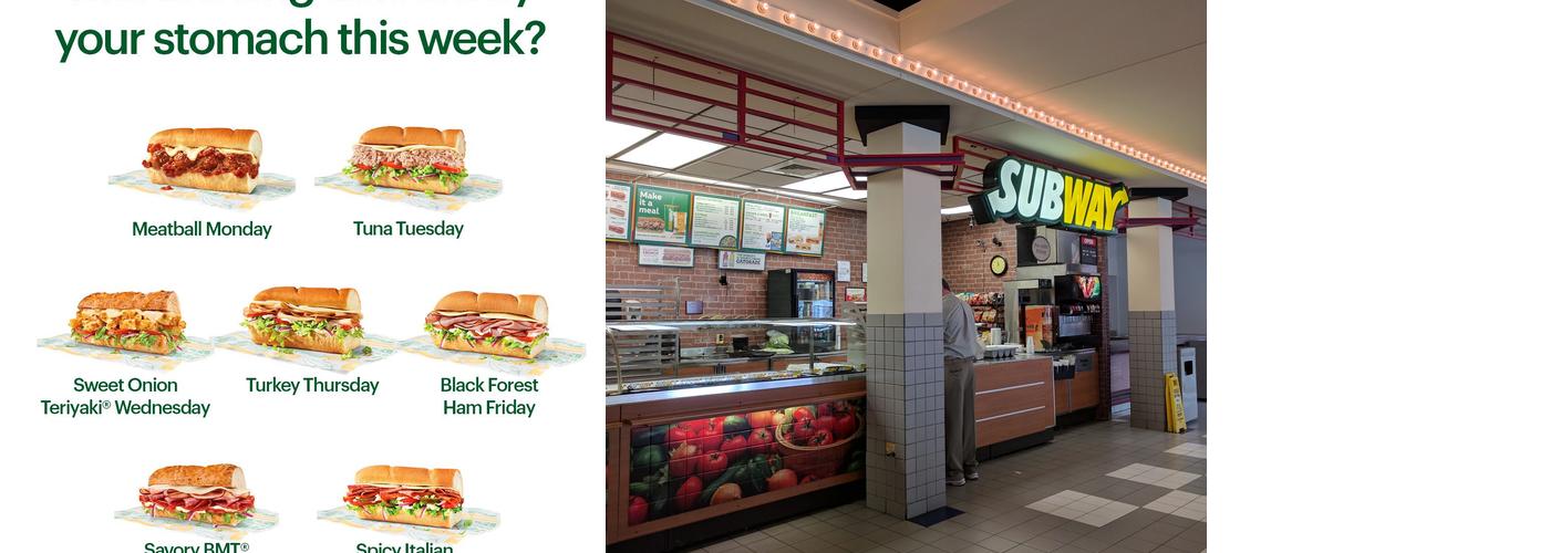 Subway Menu