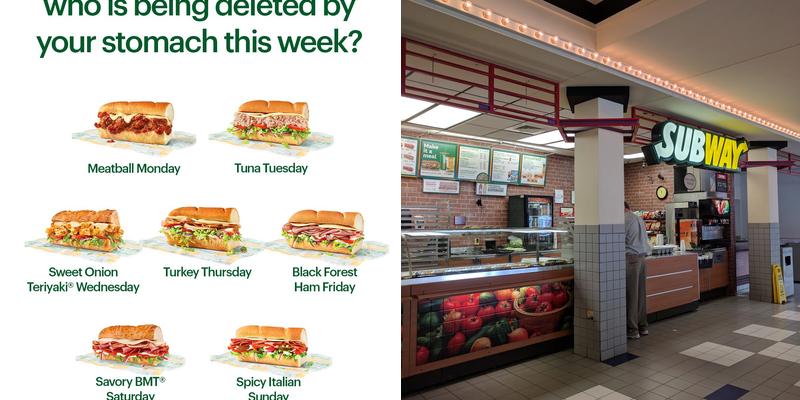 Subway Menu