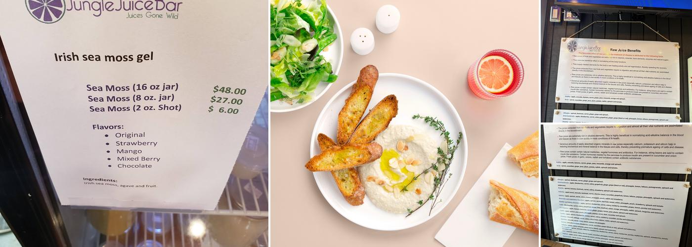 Jungle Juice Bar, Inc. Menu