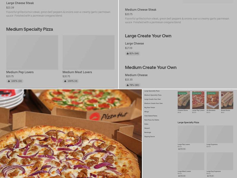 Pizza Hut Menu