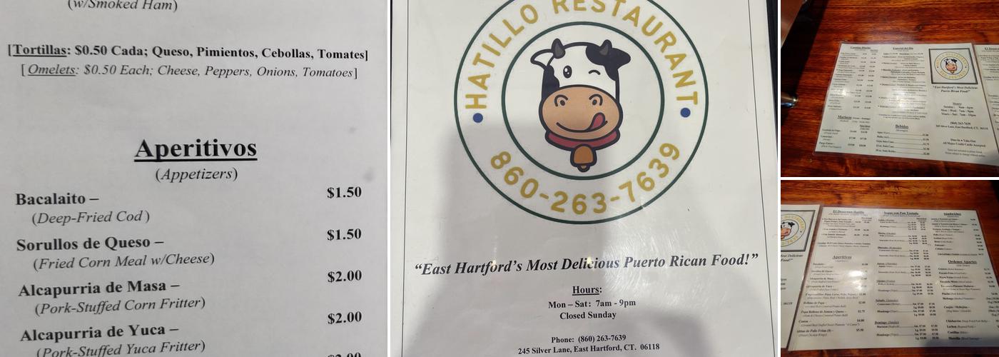 Hatillo Restaurant Menu