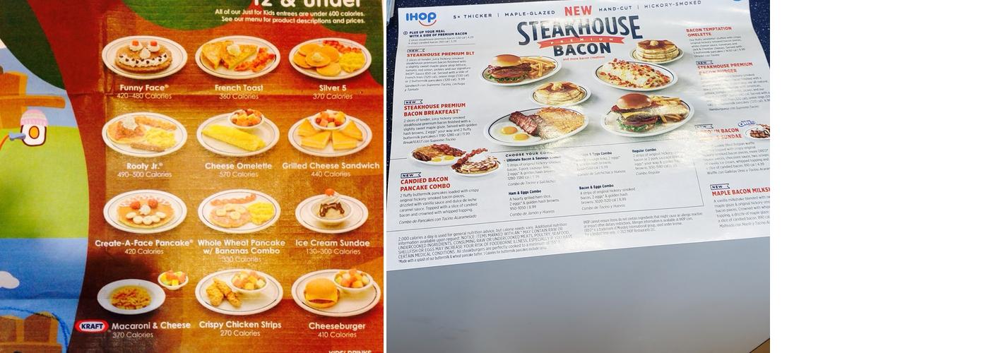 IHOP Menu