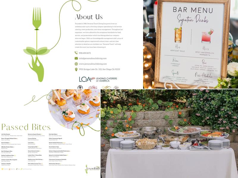 Personal Touch Dining Menu