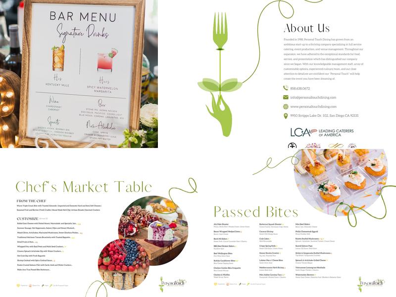 Personal Touch Dining Menu