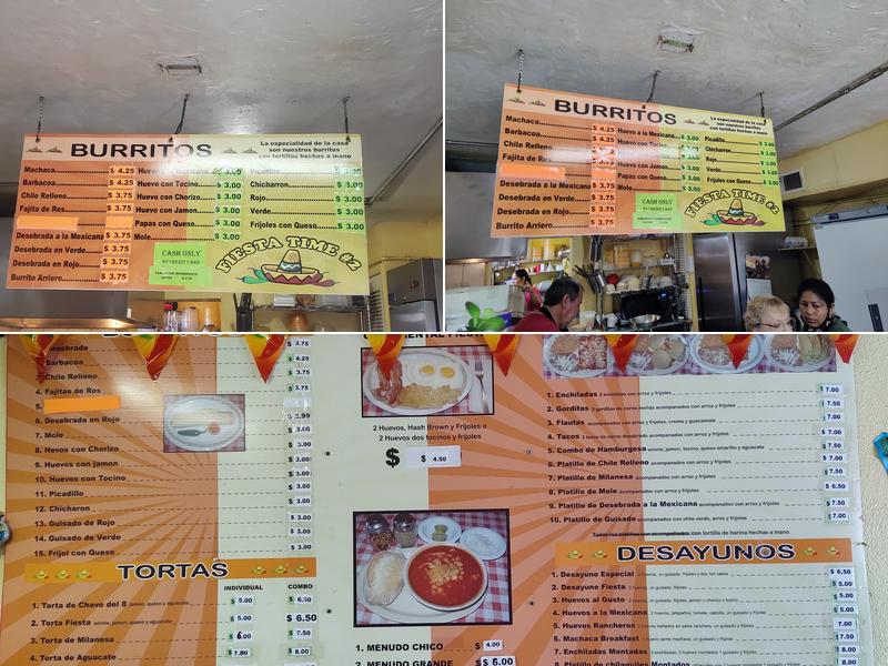 Fiesta Time #2 Menu