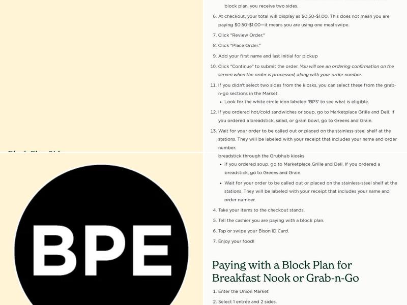 Residence Dining Center Menu