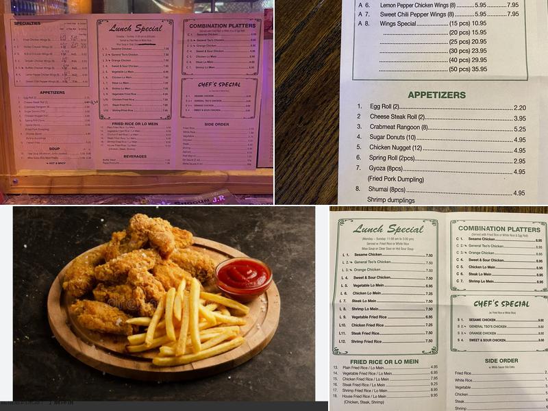 Shogun J. R Express Menu