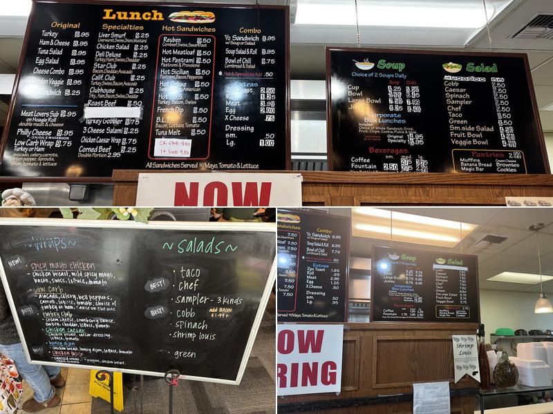Joe's Deli Menu