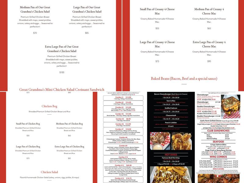 EDK & Catering Menu