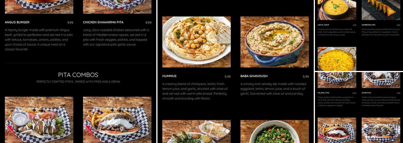 Great Papa's Gyros Menu