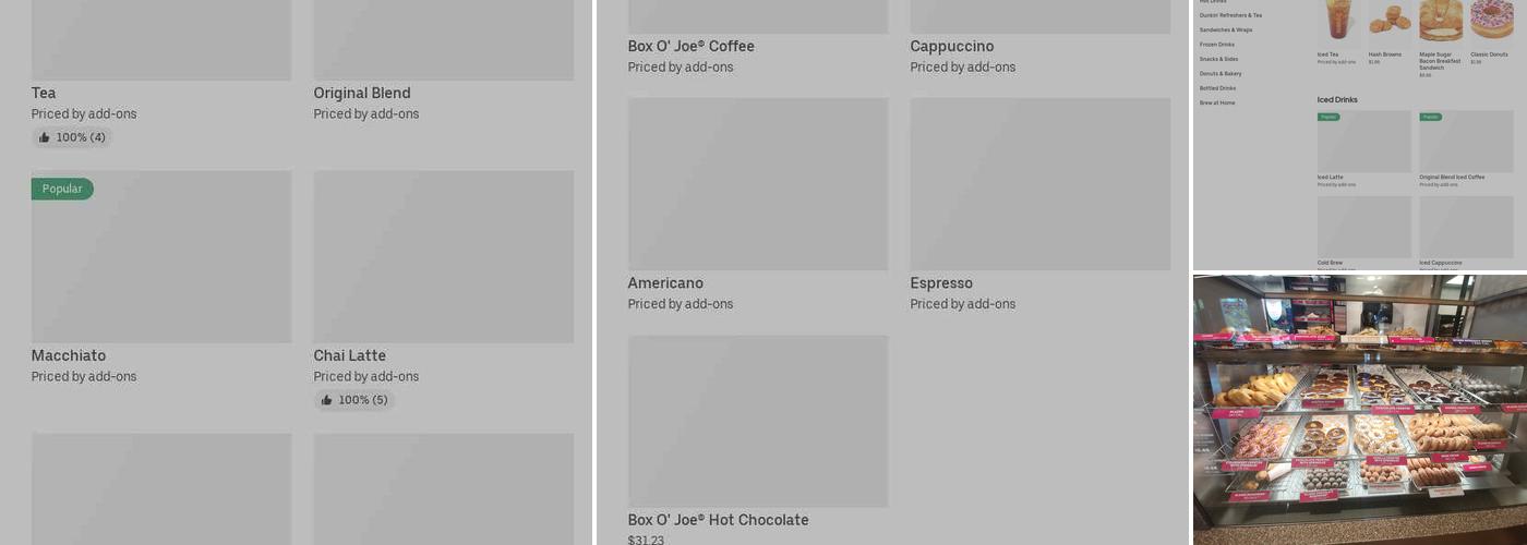 Dunkin' Menu