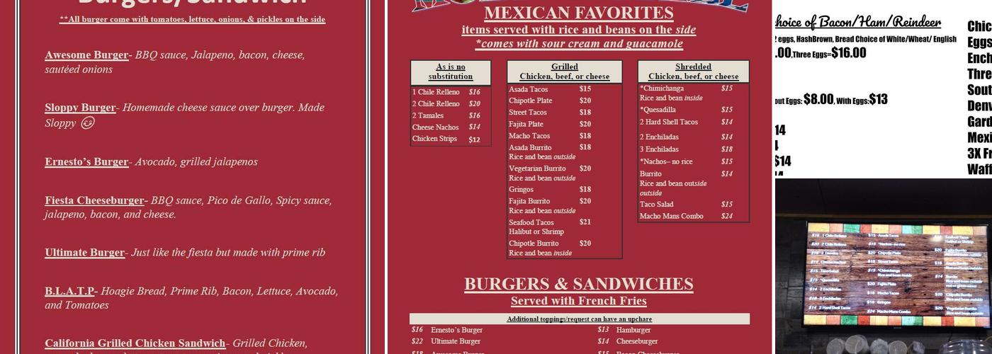 Ernesto's Mobile Grill Menu