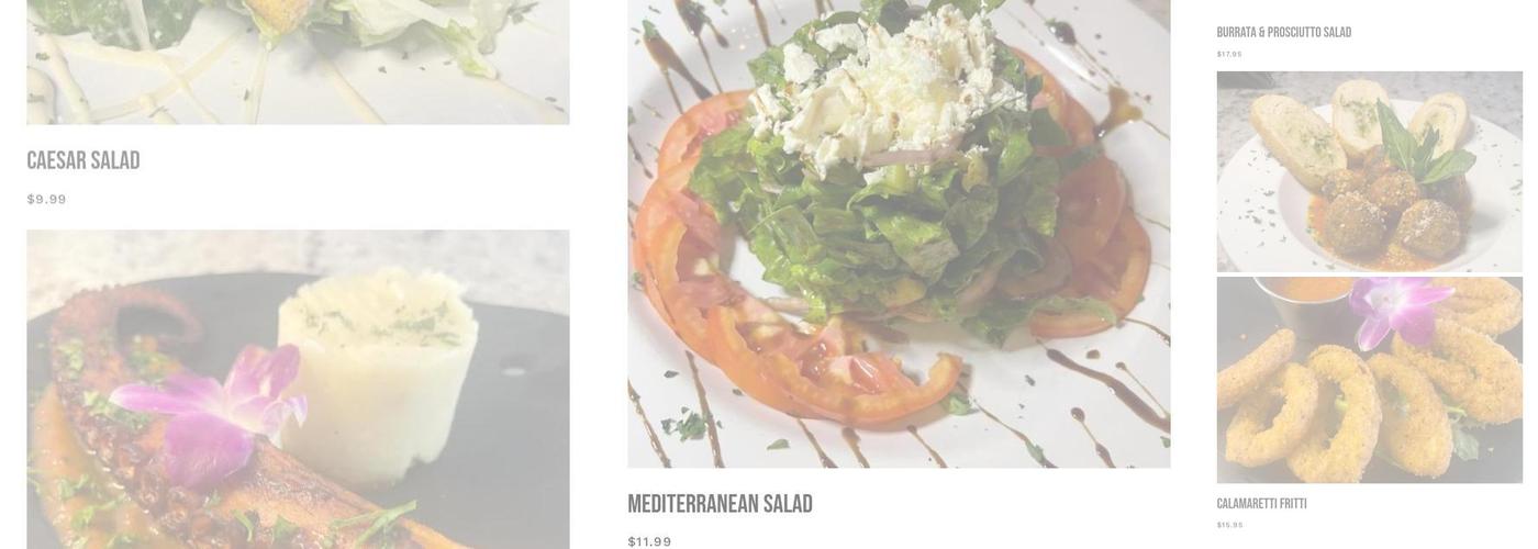 Pastinos Pastas & Vinos Menu