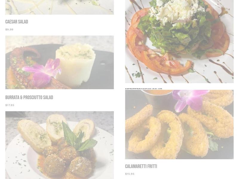 Pastinos Pastas & Vinos Menu