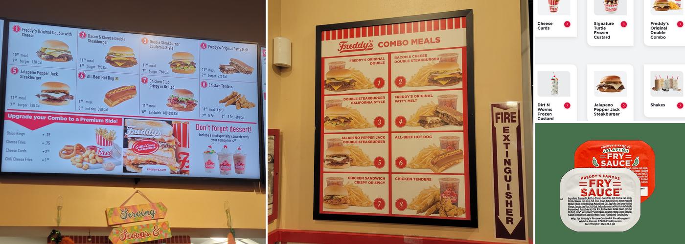 Freddy's Frozen Custard & Steakburgers Menu