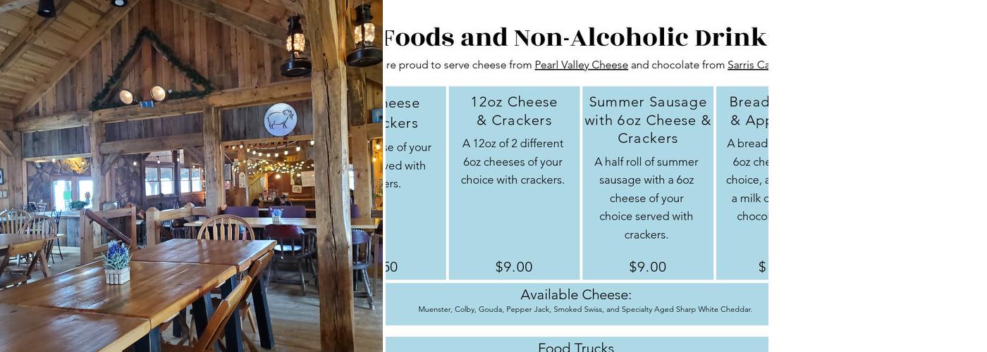 Black Sheep Vineyard Inc. Menu