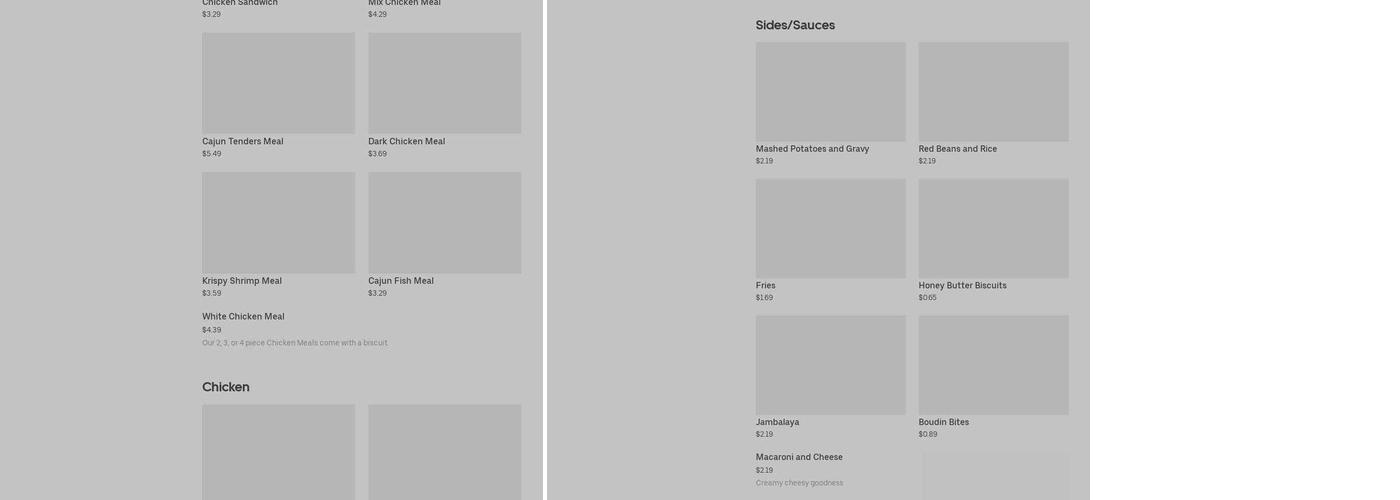 Krispy Krunchy Chicken @ BP Menu