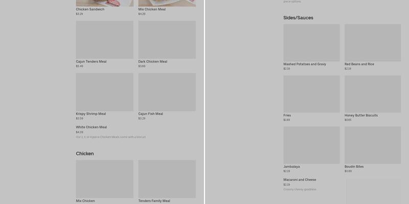 Krispy Krunchy Chicken @ BP Menu