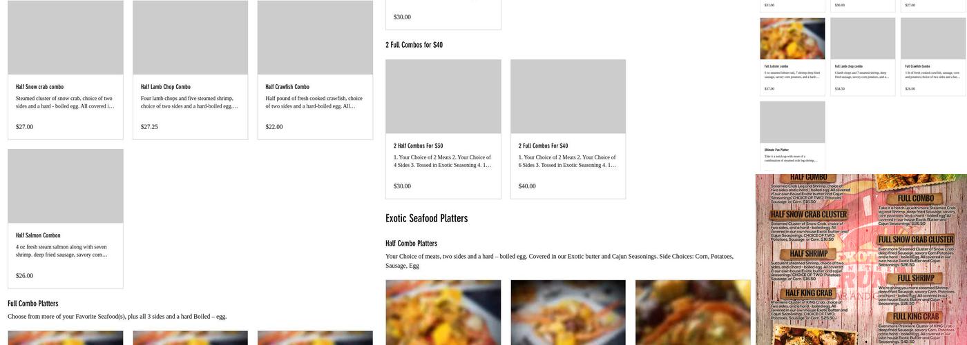 Exotic On The Run Menu