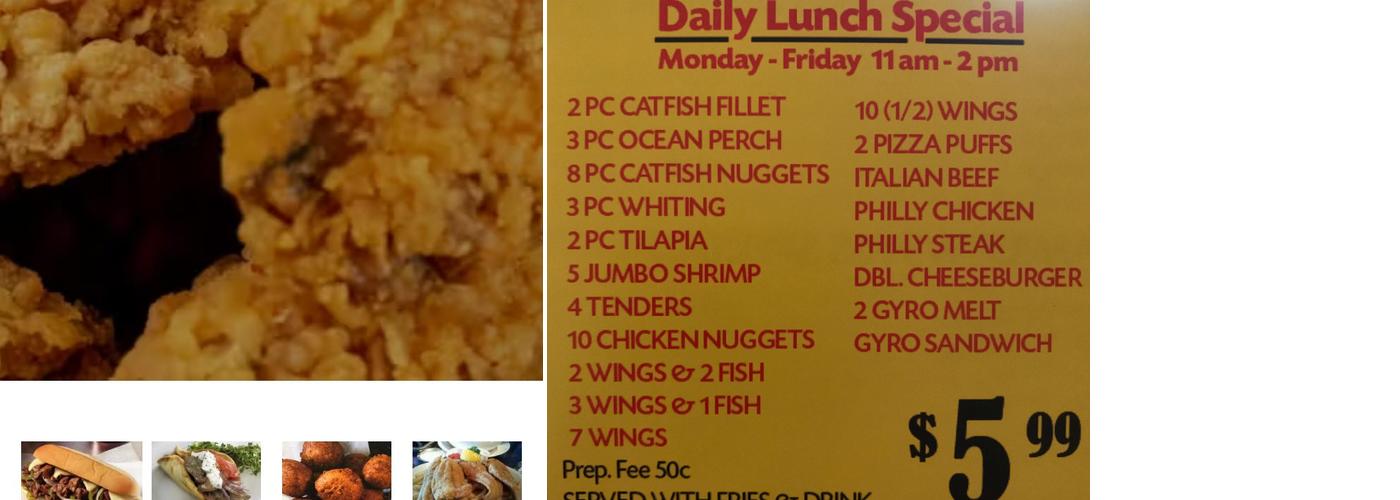 Chicago’s fish & chicken Menu