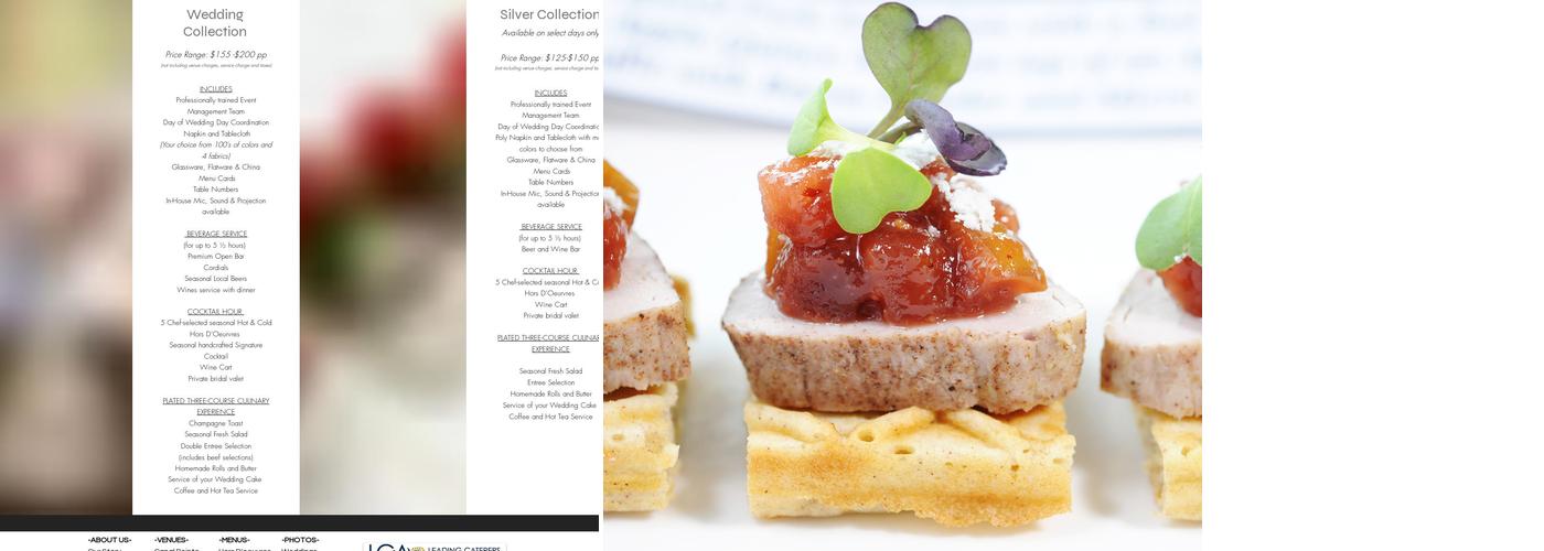 Thomas Caterers of Distinction Menu