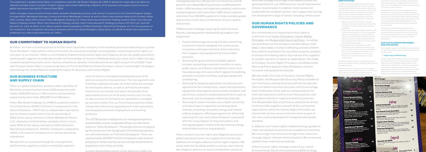 Loft Kitchen & Bar Menu