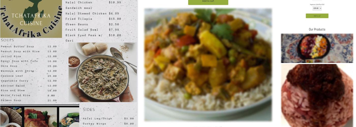TchatAfrika Cuisine Menu