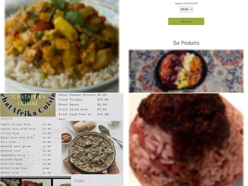 TchatAfrika Cuisine Menu