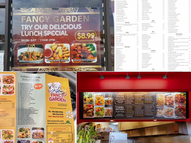 FANCY GARDEN Menu