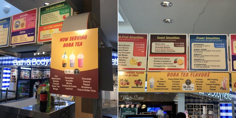 Smoothie Shack #2 Menu