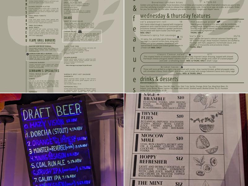 Coal Run Craft, Inc. Menu