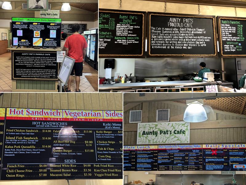 Aunty Patʻs Cafe & Grill Menu