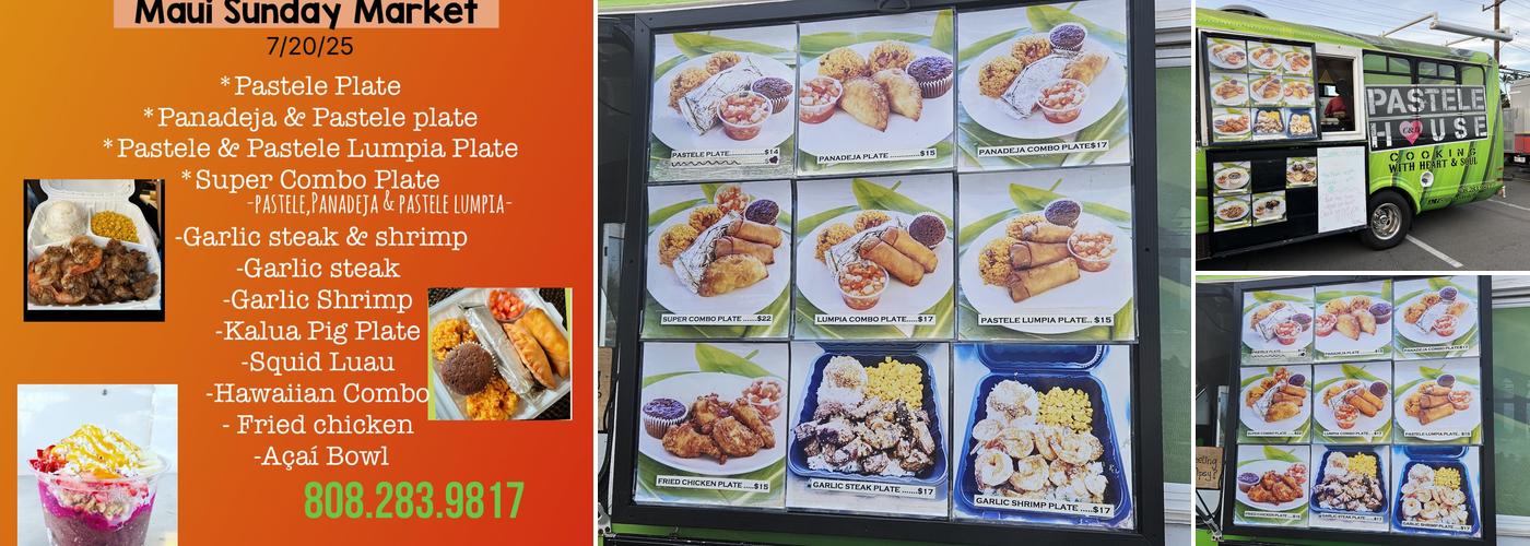 Pastele House Maui Menu