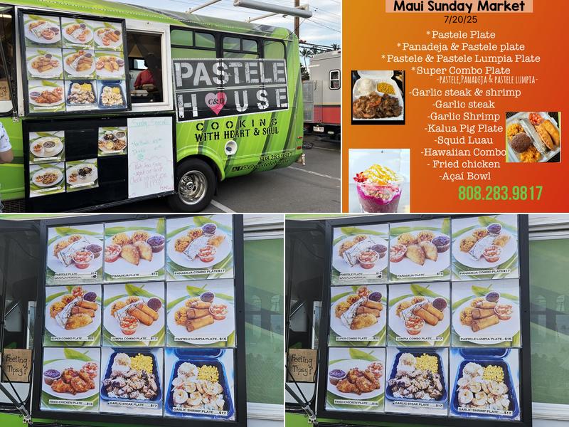 Pastele House Maui Menu
