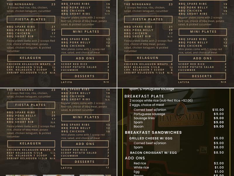 Hafa Adai Nengkanu Menu