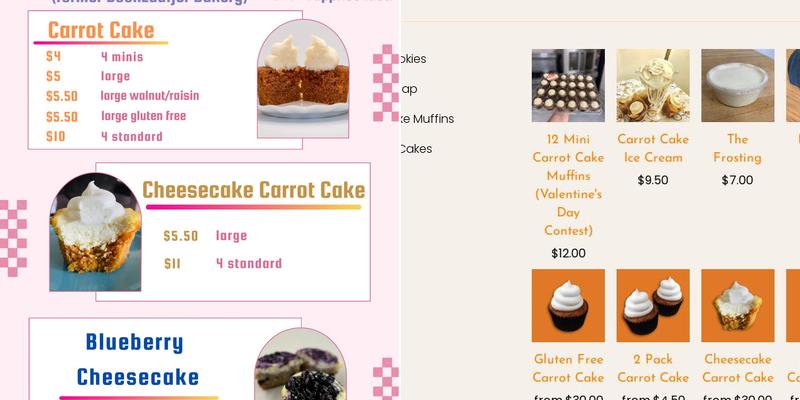 Love Muffins LLC Menu
